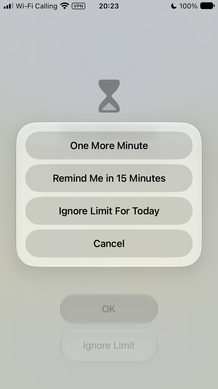 Your options when a limit runs out